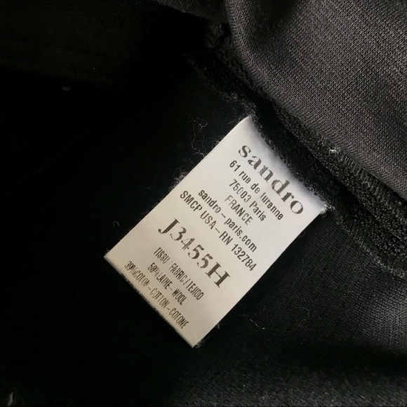 Sandro Fitted Wool Mini Skirt - Picture 5 of 5